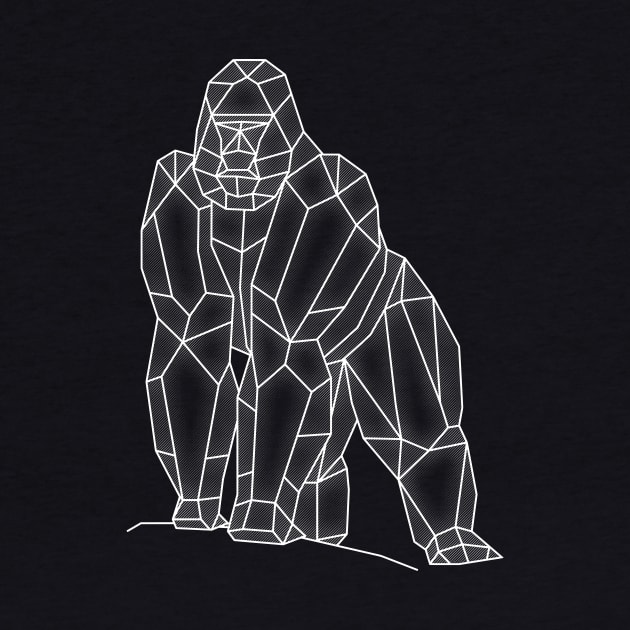 Geometric Gorilla by rakelittle